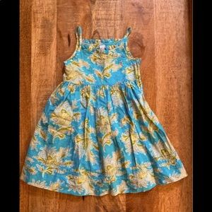 Baby Gap 2-piece Blue Flower Dress Lined Toddler 18-24 New with Tags
